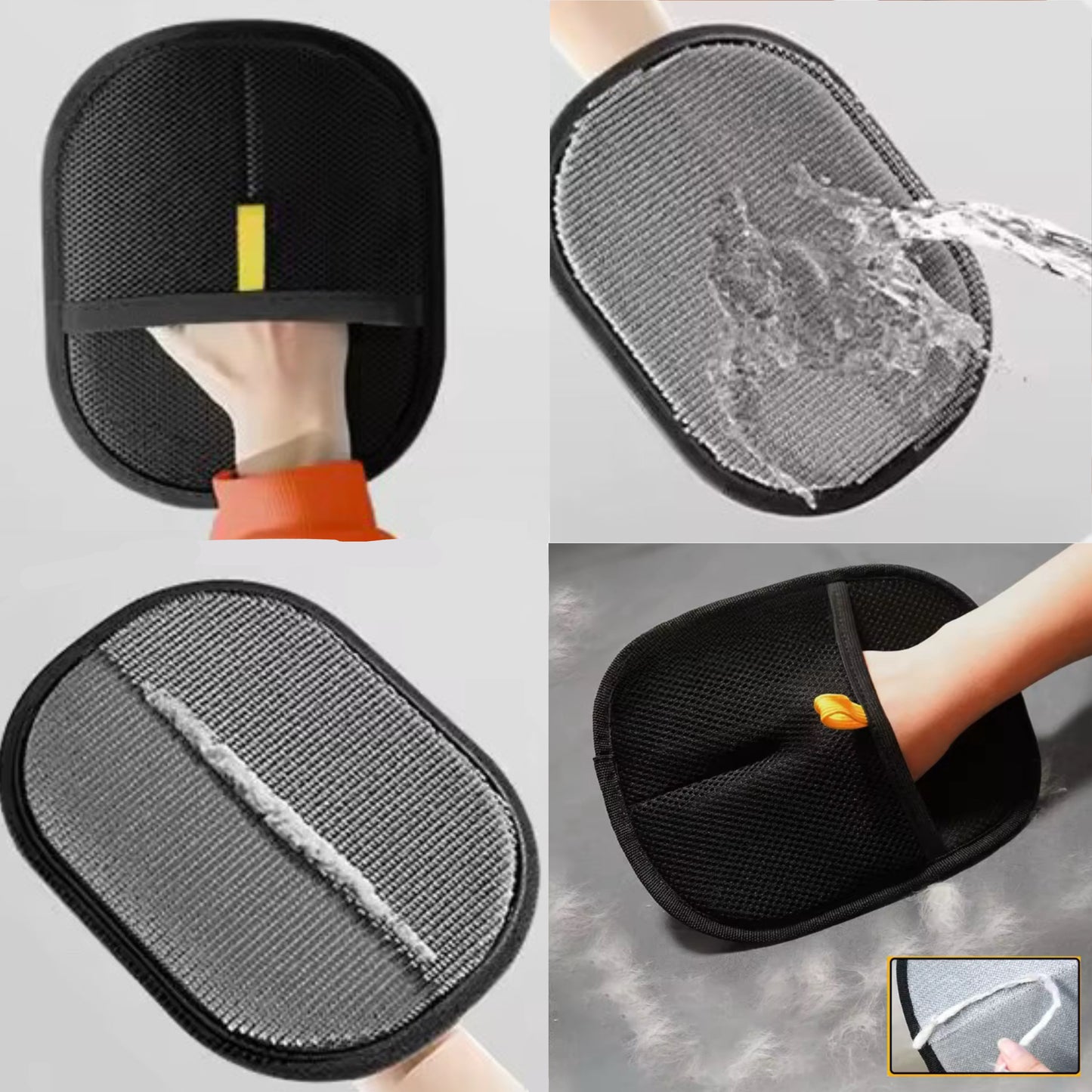 Pet Hair Remover Glove + Bonus Cleaning Cube